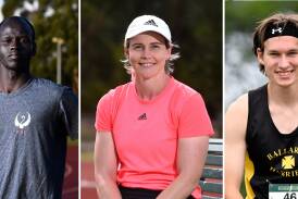 Yual Reath, Kathryn Mitchell and Cooper Sherman, among Ballarat's hopefuls. Pictures by Adam Trafford. 