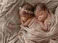 Haven, left, and Zion Yoa, were born on September 23, 2023 to Adama Kabia and Nelly Yoa of Ballarat. The pair were born seven weeks prematurely and spent 27 days in NICU. Picture by Sharna Sellars. 
