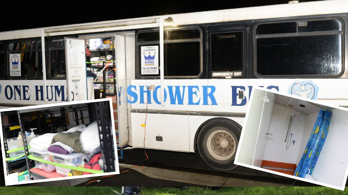 Reporter Alison Foletta goes behind the scenes of the One Humanity Shower Bus. File photos by Kate Healy. 