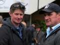 Warrnambool stable foreman Jarrod McLean and Darren Weir at a Warrnambool May Racing Carnival. They will have verdicts returned today at the Racing Victoria tribunal.