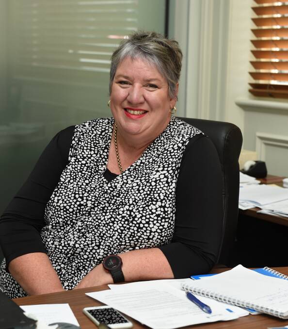 Settling in: Justine Linley has started as CEO at the City of Ballarat. Meeting the commitments in the 2013-17 Council Plan will be one of her goals. PICTURE: Lachlan Bence
