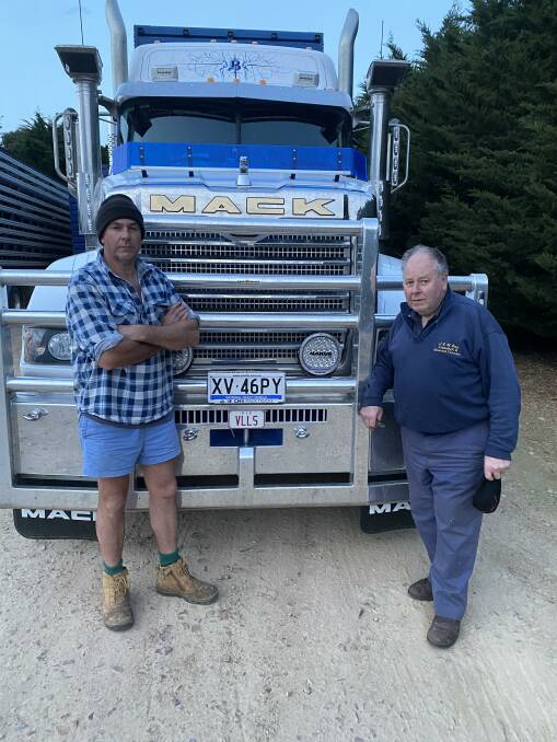 COVID REGULATIONS: Wayne and John Beer's livestock truck was stopped from entering South Australia, earlier this week, after authorities claimed its driver had not fulfilled the state's COVID-19 protocols.