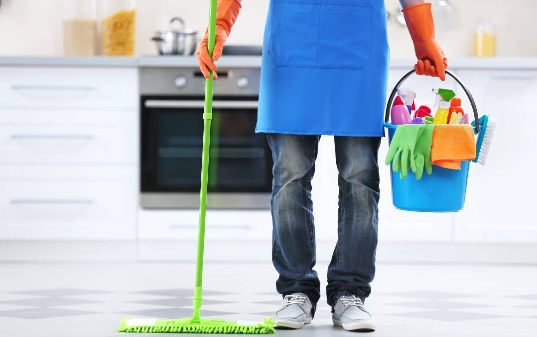 CLEAN AND MEAN: Gather your mops and buckets, sponges, cloths and cleaners for a spring clean.