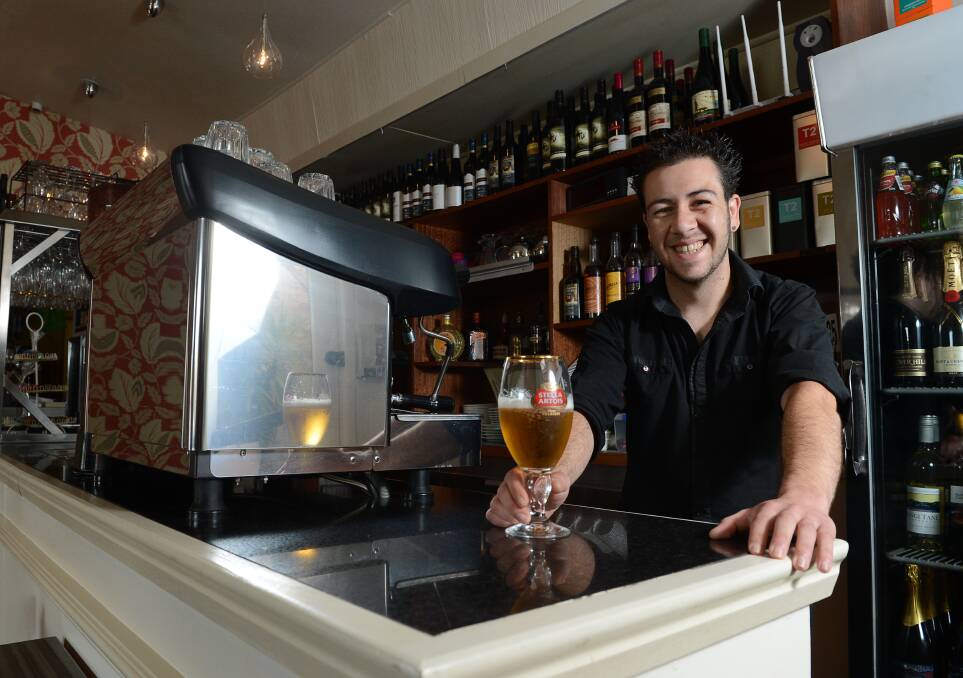 Up there with the best: Chris Christoforou, bar manager at The American Hotel in Creswick. The hotel was won numerous awards.