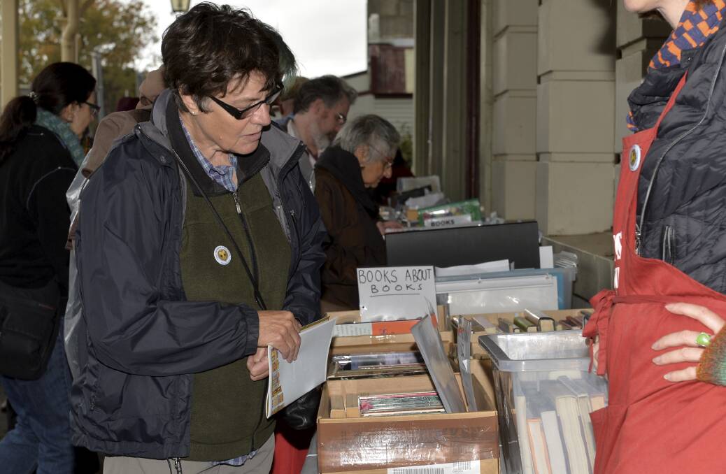 Books about books: Readers dug through hundreds of boxes. The festival is the country's biggest rare and collectable book trade event. 