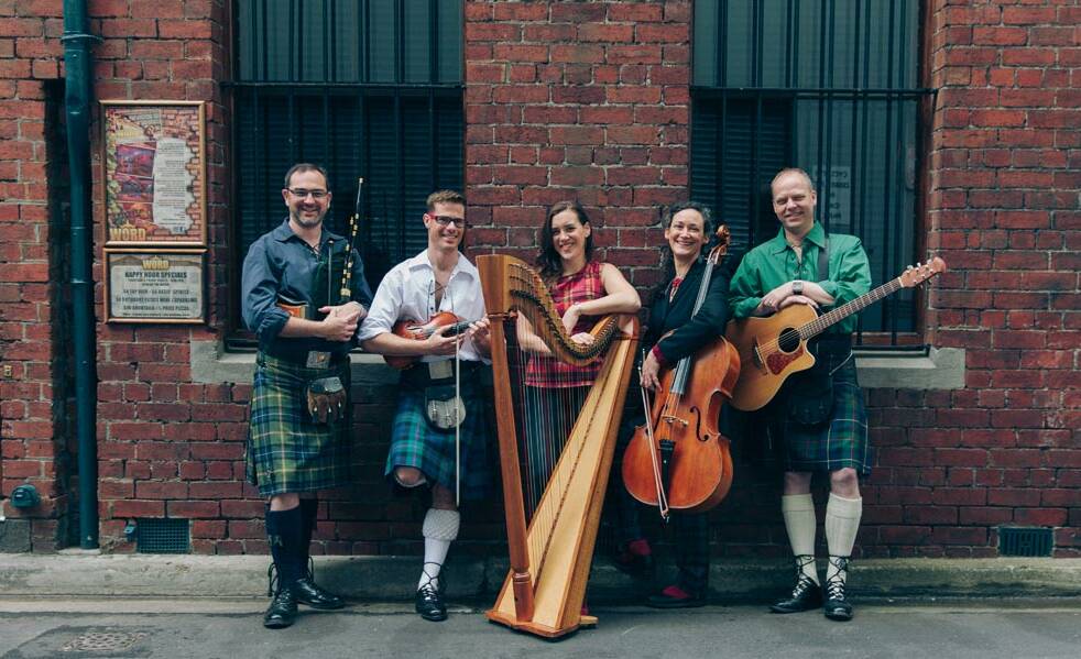 Fiddles and fun: Melbourne-based Scottish group Taliska will perform at Damascus College this Sunday, with all proceeds going towards Mercy Works.