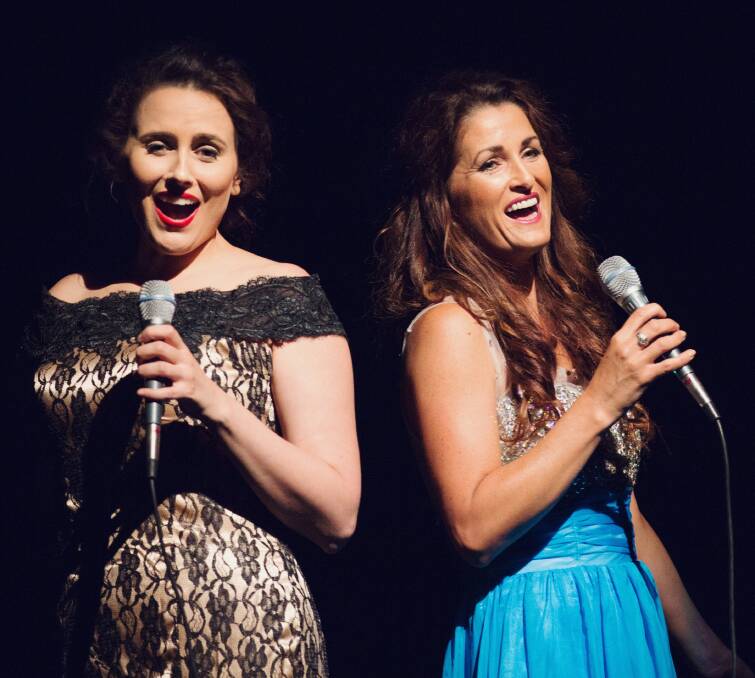 Woman enough: Amber Joy Poulton as Loretta Lynn and Lizzie Moore as Patsy Cline in the musical tribute, Coal Miner's Daughter.
