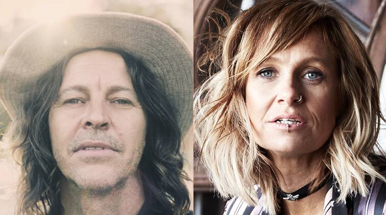 Musical friendship: Former Powderfinger frontman Bernard Fanning and country performer Kasey Chambers will perform in Ballarat on February 19.