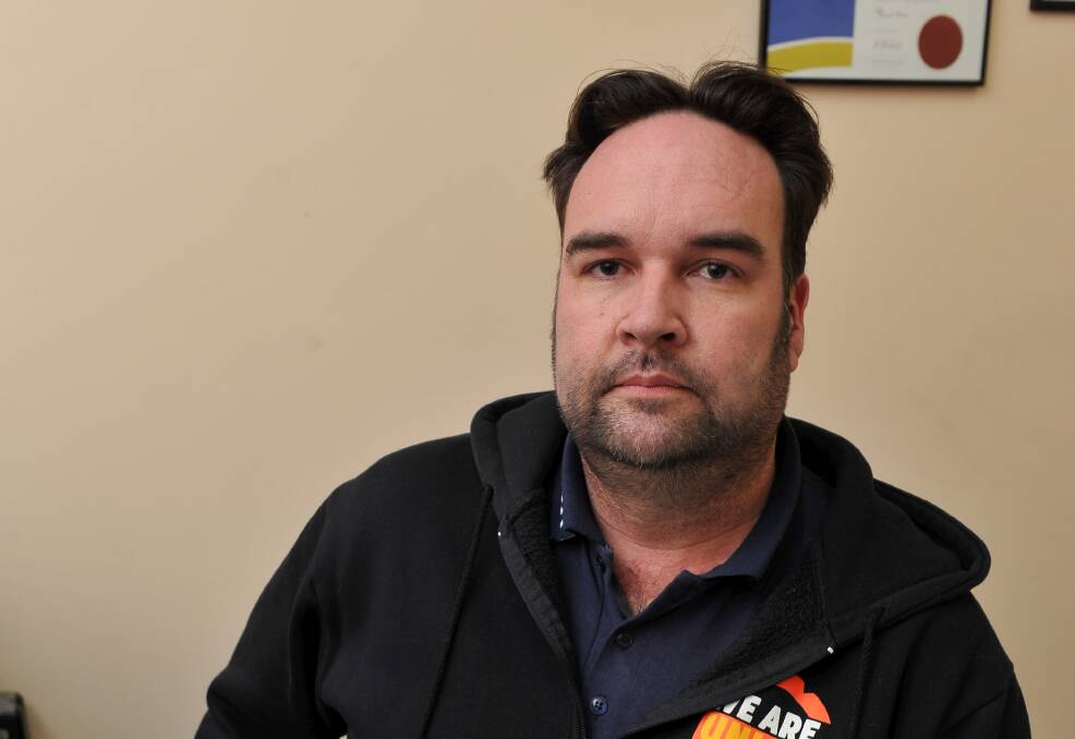 FIGHTING BACK: Ballarat Trades Hall Council secretary Brett Edgington is fighting for young, underpaid hospitality workers. Picture: Lachlan Bence