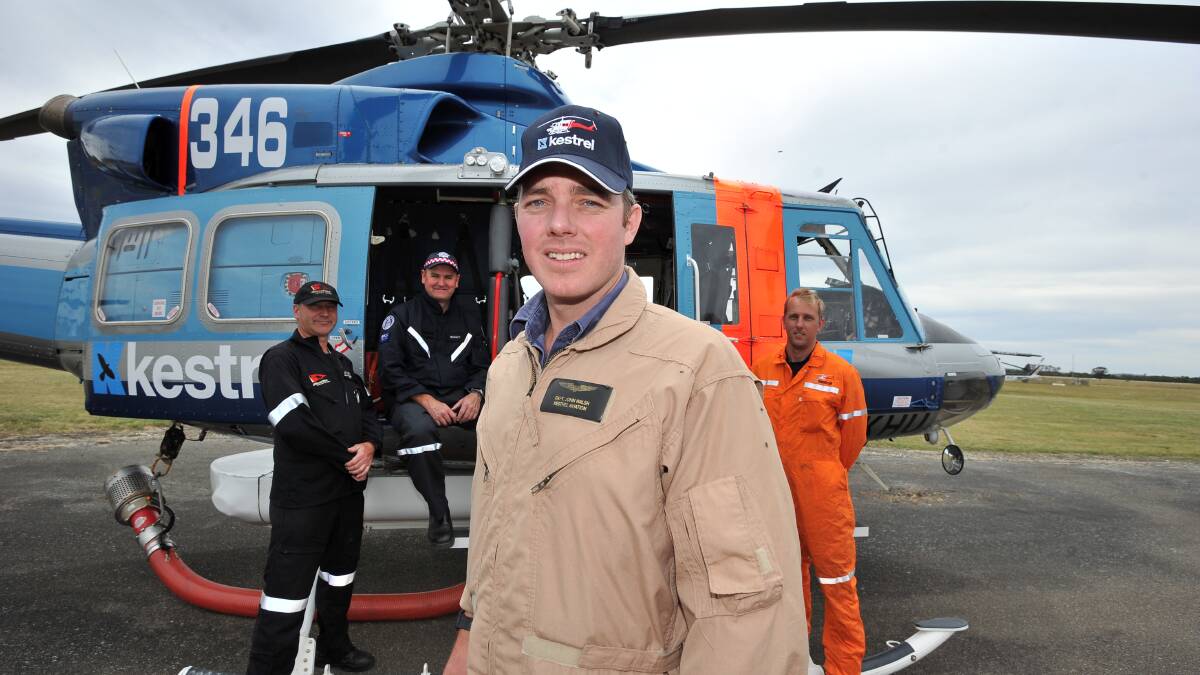 USEFUL: Helicopters located at the Ballarat Airport will make a major difference to fighting bushfires this season, according to the CFA, which has also issued a warning around farm machinery use in fire danger periods.
