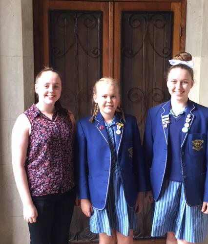 HONOURS: Six Loreto College students have been nominated for the City of Ballarat Young Citizen of the Year Award, including Alia Ryan, left, Georgia Walter and Ella Kendall, right.