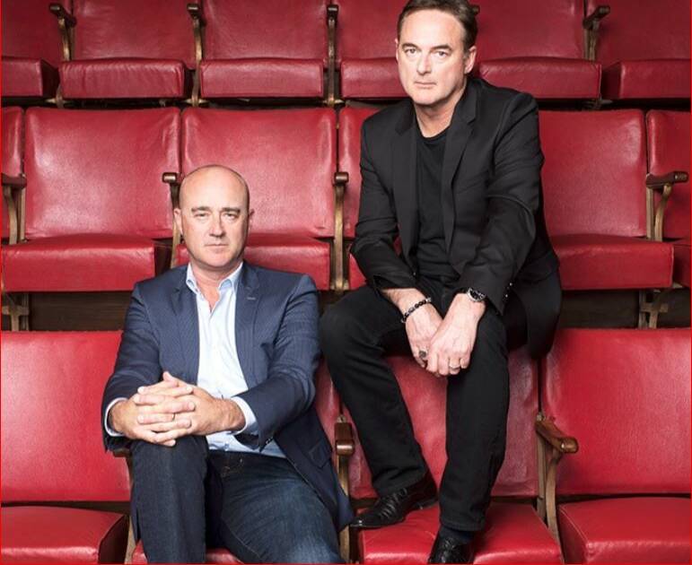 Carl and Mark Fennessy of Endemol Shine Australia. Photo: James Brickwood