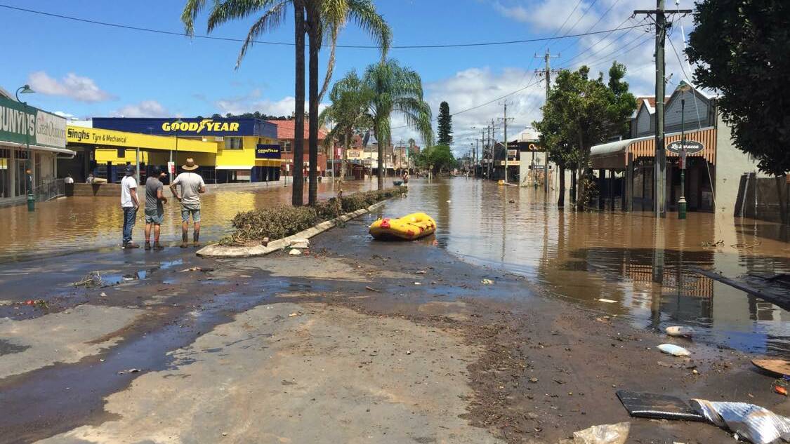 Keen St, Lismore on Wednesday. Photo: Cathy Adams