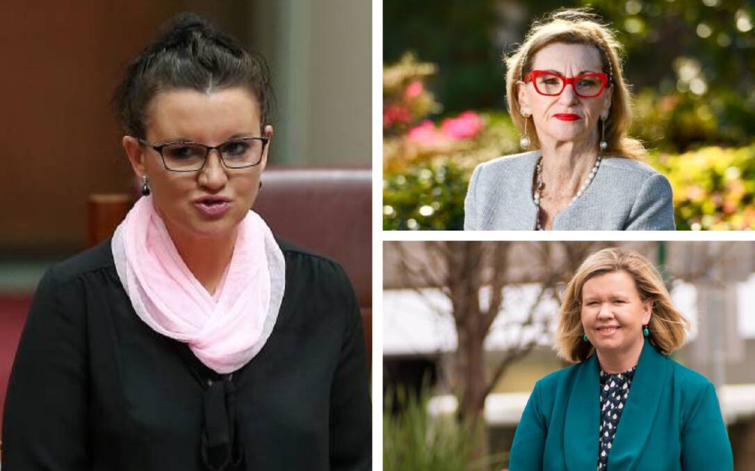 Based in reality: Tasmanian politicians (from left) Jacqui Lambie, Helen Polley and Bridget Archer.