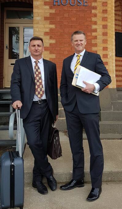 Ballarat senior criminal lawyers Andrew Madden and Scott Belcher.