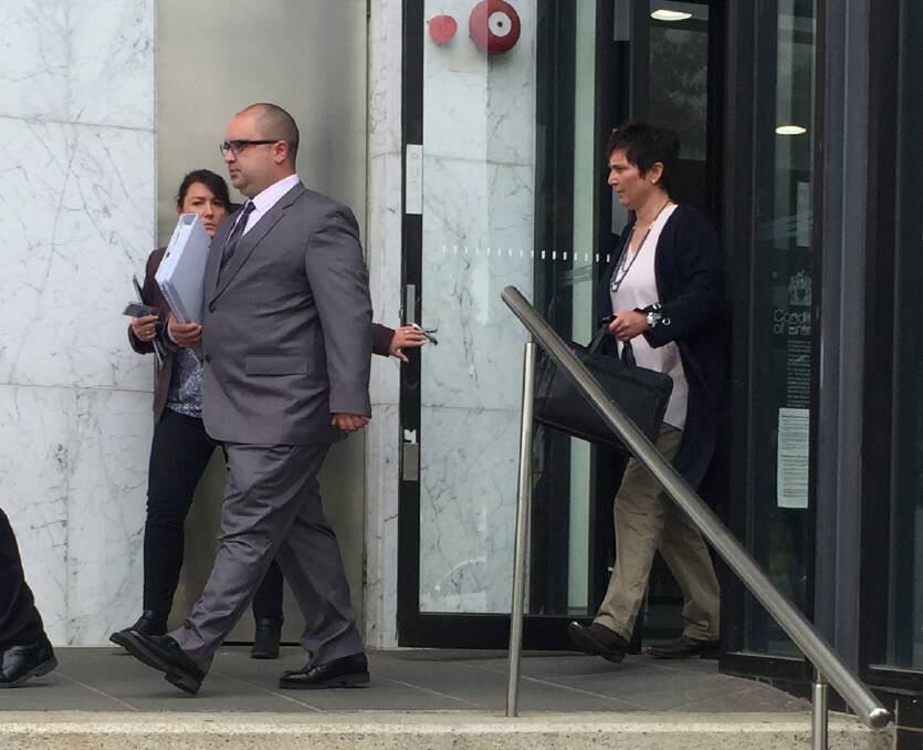 TRIAL: Senior Constable Steven Repac, 29, and Leading Senior Constable Nicole Munro, 48, leave court on Friday. Picture: Erin Williams