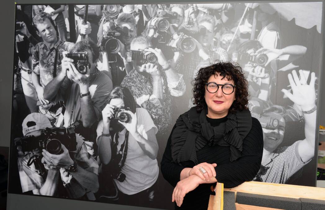 EXCITING: Ballarat International Foto Biennale creative director and CEO Fiona Sweet at the Linda McCartney: Perspective exhibition at the Art Gallery of Ballarat Picture: Kate Healy