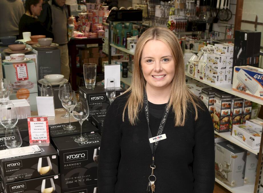 Inhabit Homewares owner Paige Shaw has mixed feelings about closing the Bridge Mall store after her 10-year ownership. Picture by Lachlan Bence