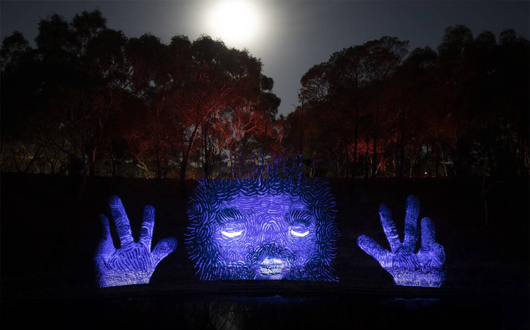 ENGAGING: The sound and light show includes the Wadawurrung story of creation, which is told with projections over a lake.