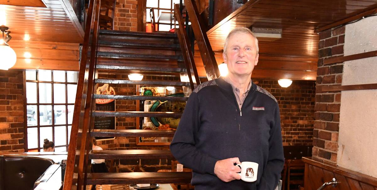 Ballarat's Vincent Lutjohn became the Pancake Kitchen's second owner in 1998 and plans to stay at the Grenville Street restaurant until he retires. Picture by Lachlan Bence