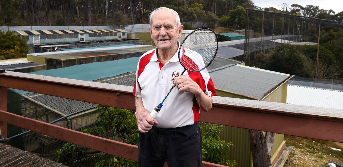 INSPIRING: At 94-years-of-age, Ballarat's Paul Sperber is still playing competitive badminton after taking up the sport 80 years ago. Picture: Adam Trafford