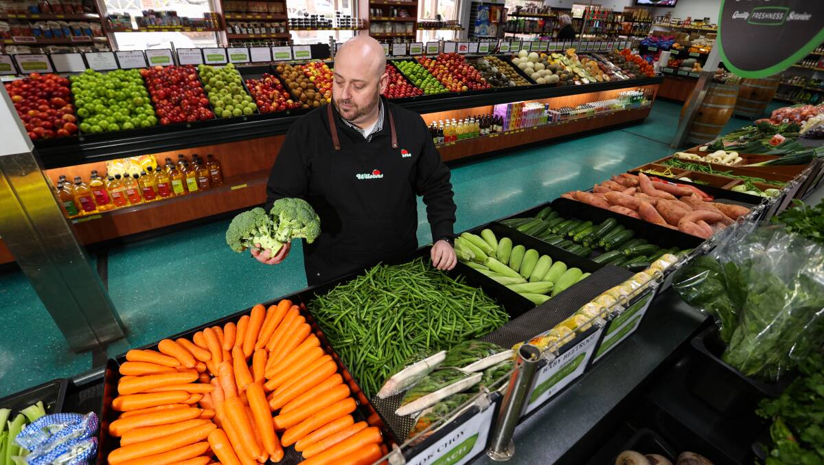 DILEMMA: Wilsons Fruit and Vegetables Mair Street store manager Joe Capuano Picture: Luke Hemer