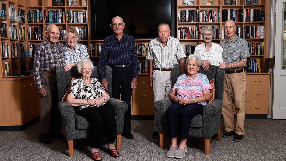 From left to right (by couple), John and Margaret Thomas, George and Lorna Pyke, Jim and Val Waight, and Ken and Marj Hammond. Picture by Adam Trafford