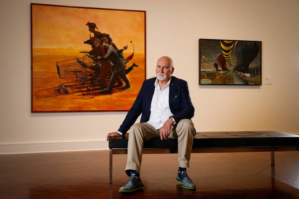GIFT: Art collector Dr Graeme Williams' donation of 49 works to the Art Gallery of Ballarat is now on display until October. Picture: Luke Hemer