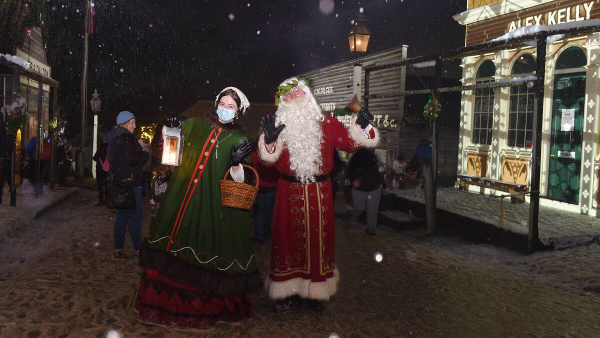 MAGICAL: Visitors to Winter Wonderlights will able to snap a photo with St Nick inside his traditional winter hut to celebrate Christmas in July. Picture: Kate Healy