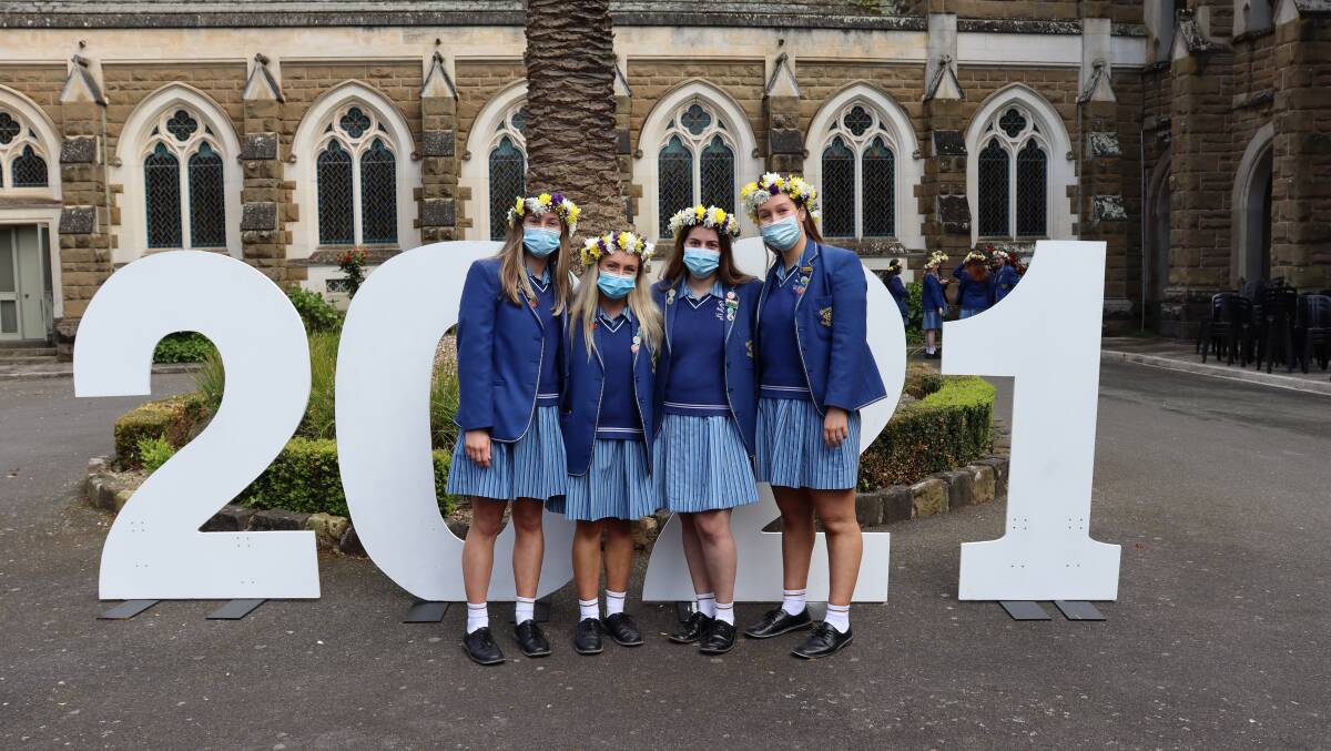 FAREWELL: Loreto College year 12 students finished classes on Tuesday.