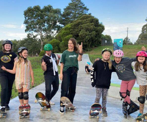 Youth focus: The Skipton community had petitioned for the skate park in 2019 and raised $50,000 towards it. 