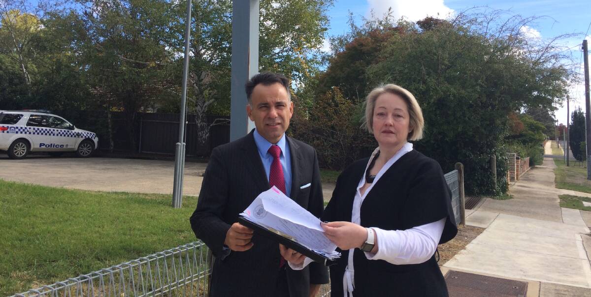 MORE POLICE NEEDED: Shadow attorney general John Pesutto and Member for Ripon Louise Staley are calling for more police in the Creswick area. Picture: Olivia Shying 