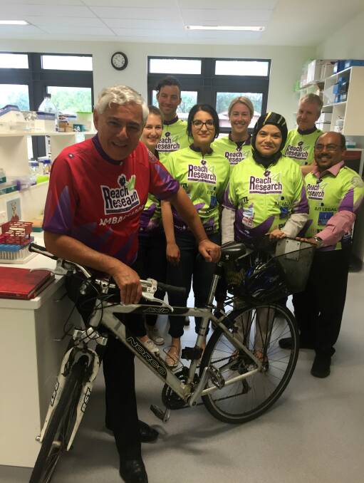 RIDING FOR RESEARCH: Fiona Elsey Cancer Research Institute (FECRI) Director Professor George Kannourakis says immunology is the future for cancer treatment.