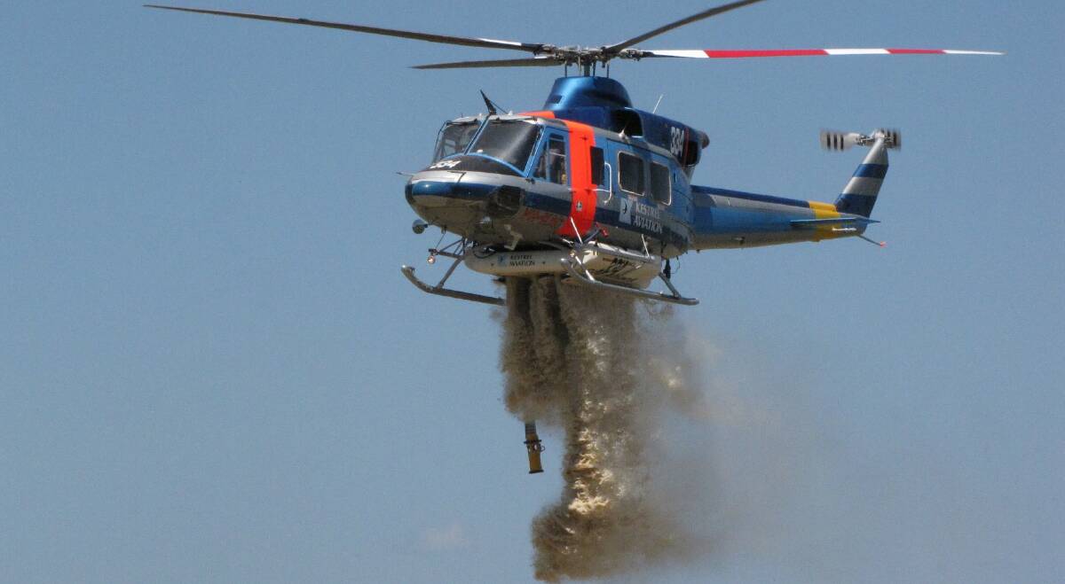 HIGH-TECH: Pre-determined dispatch helicopters will prevent fires from rapidly expanding and becoming out-of-control.  