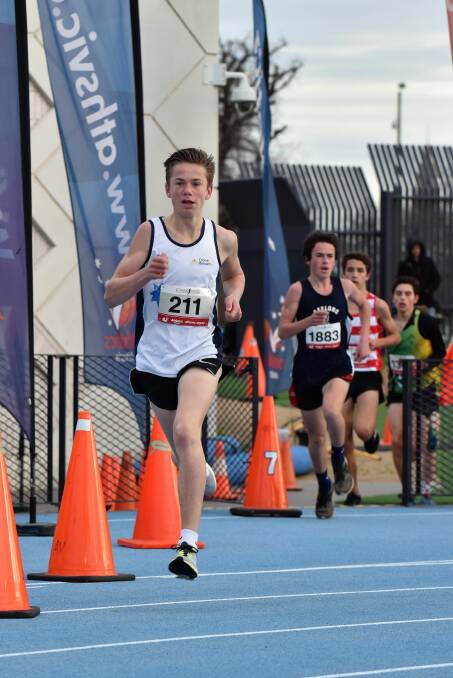 ON THE MOVE: Young gun Harry Sharp continued his impeccable track form, winning the XCR’17 Albert Park 3km road race on Sunday: photo supplied.