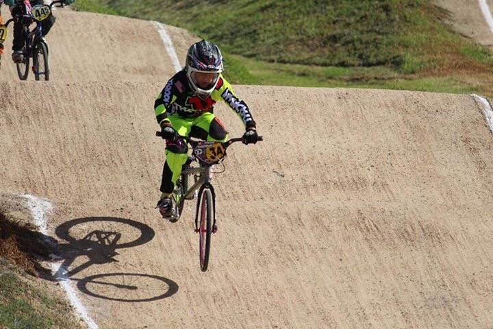 ON THE HOP: Young gun Josh Jolly descends down a hill. He will be competing in the BMX World Championships in South Carolina. Picture supplied.