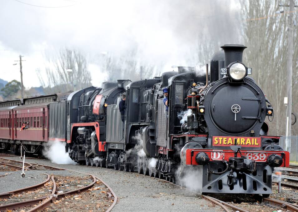 LOCOMOTIVE: This impressive steam train from the early 1900s will return to Ballarat on October 7 after visiting the city back in June. Picture: Lachlan Bence