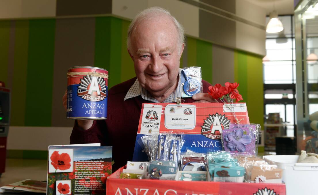 HEART OF GOLD: Veteran Keith Pitman has thanked all in Ballarat for their generosity during this year's Anzac Appeal, which helps raise money for diggers and their families who are doing it tough financially. Picture: Kate Healy 