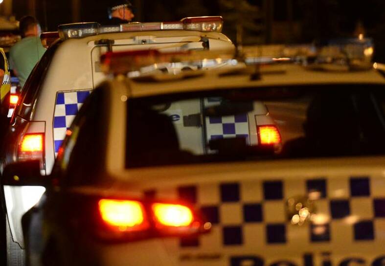 Police car rammed, offender on the loose