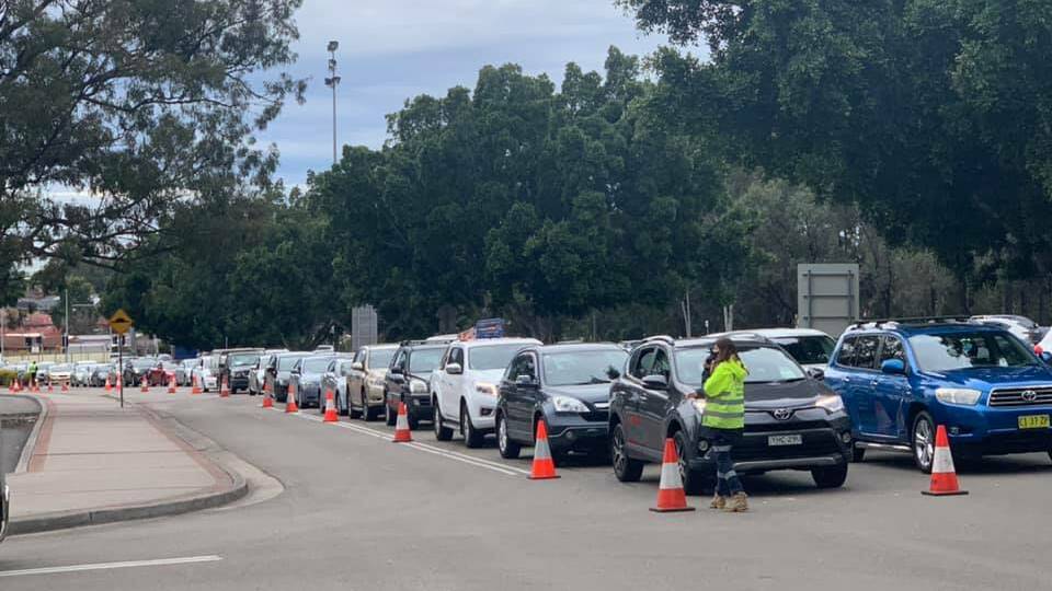 Traffic in Fairfield in Sydney's south west on Wednesday. Picture: Guy Zangari Facebook