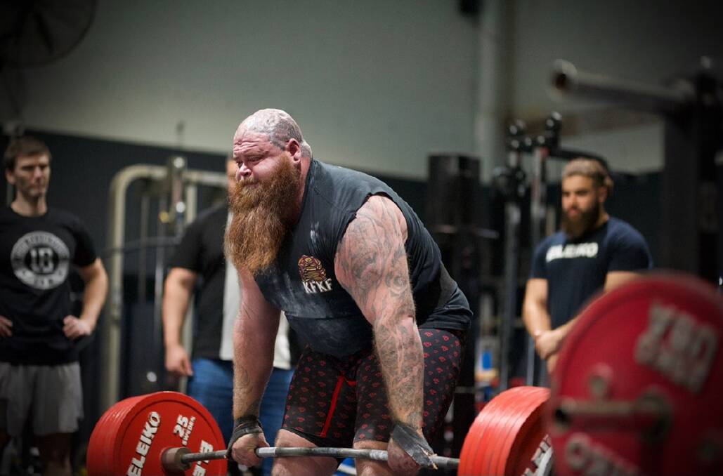 Strongman is an outlet to release negative energy, Taylor says. Photo Hayleyb photography