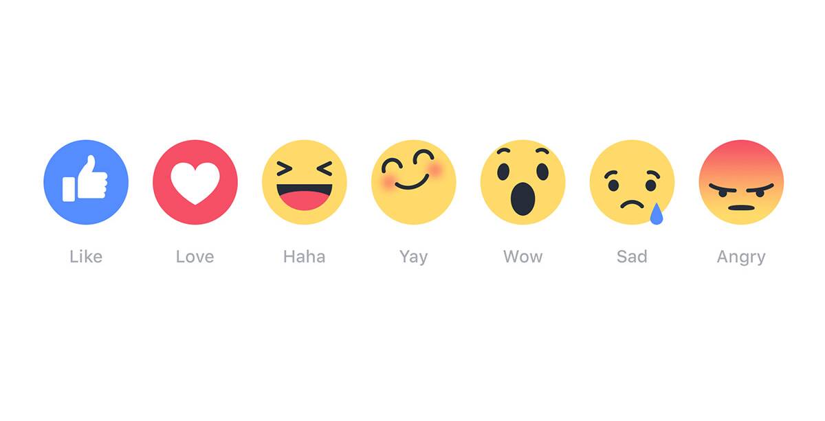 Facebook has launched five new emoji buttons - Angry, Sad, Wow, Haha and Love.