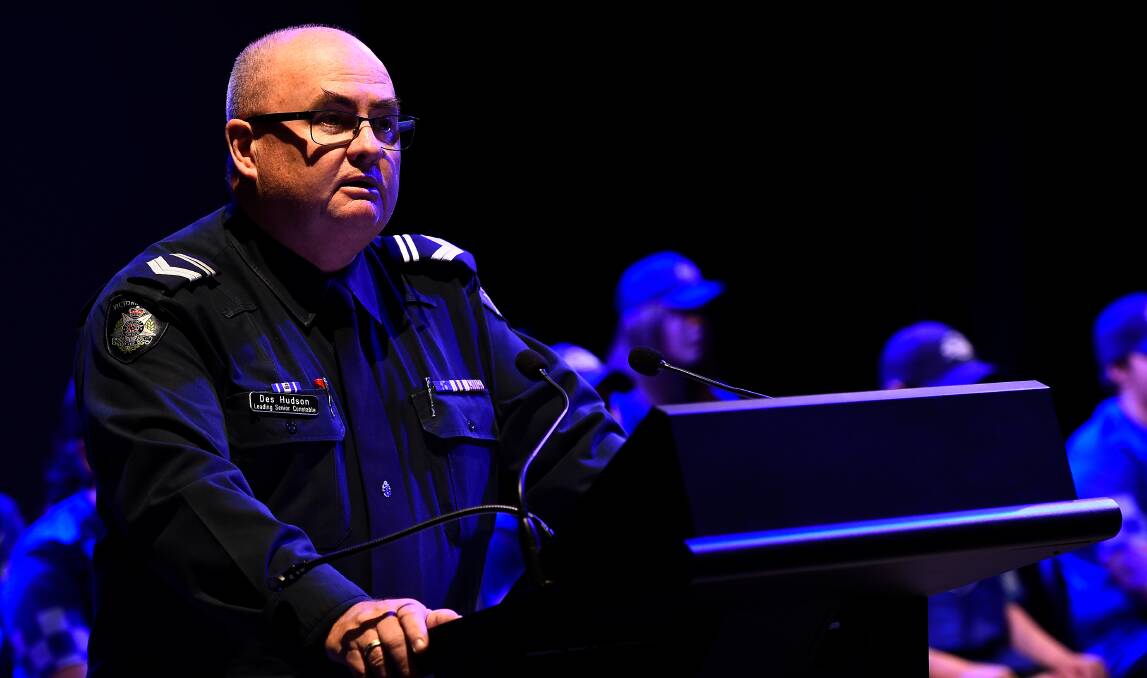 SHINING LIGHT: Ballarat and District Suicide Prevention chairman Des Hudson, who is also a policeman, says the network hopes in sharing real experience of suicide might help save lives.