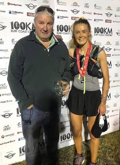 SUPPORT: Kelly Conroy (right) with dad Angus Conroy, who campaigning efforts inspired her to run for awareness to the impact of the Western Victorian Transmission Network Project on farmers.