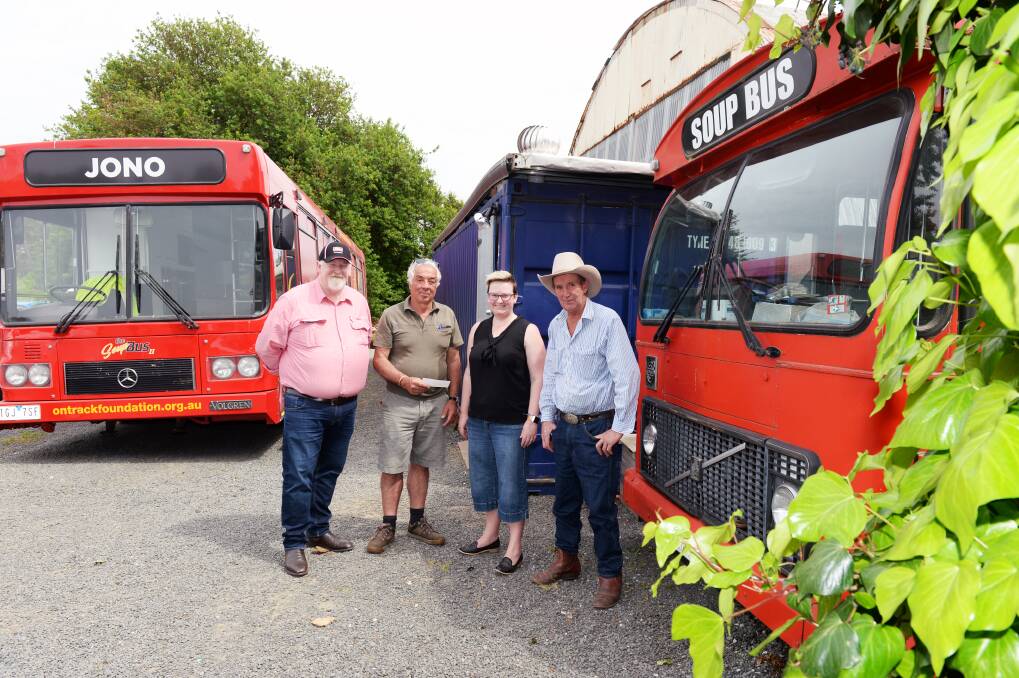 ON TRACK: Community support had two Soup Buses on the road. The original will be renovated and back serving in Sebastopol next year.