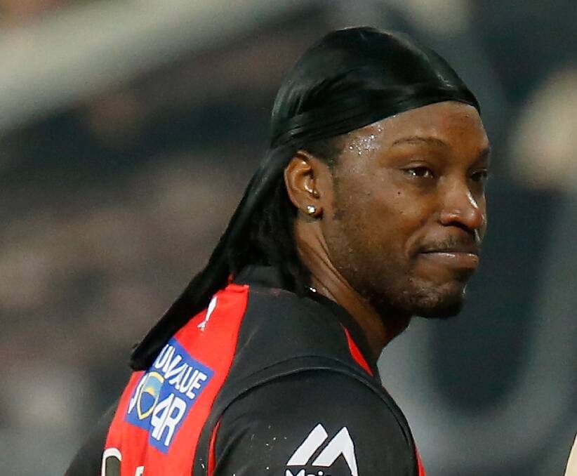 PUBLIC IMAGE: Like it or not, West Indian Chris Gayle is a headline act. He sets an example and this time, did so without any show of remorse in the controversial wake of his actions. Picture: Getty Image