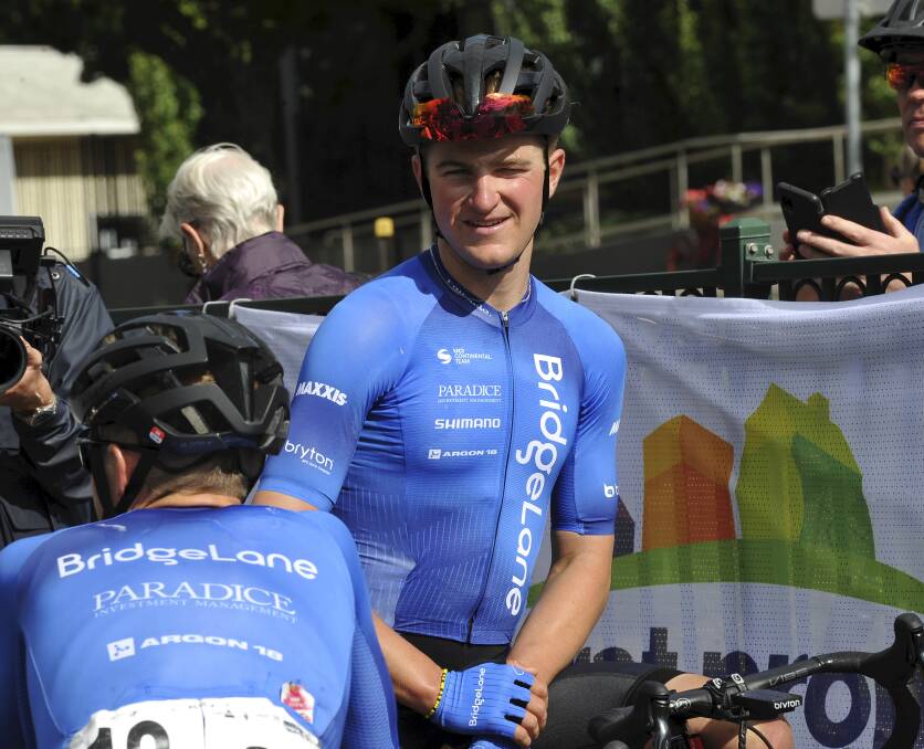 HOMETOWN PROUD: Ballarat's Nick White was edged out on the line in the elite men's road race in Buninyong on Sunday after winning silver in the Sturt Street criterium on Friday. Picture: Lachlan Bence