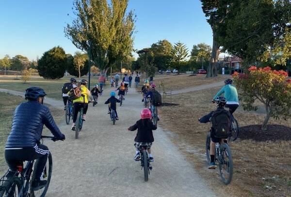 Junior cyclists made the most of the Steve Moneghetti Track as part of the Autumnal ride.