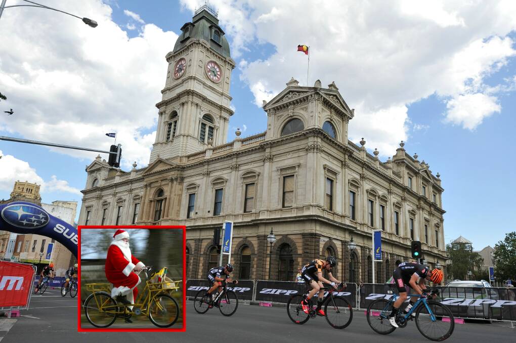 PEDAL POWER: Cycling Australia Road Nationals return next week Santa, this time with an even bigger festival feel for Ballarat and Buninyong. We want to join in. Pictures: Lachlan Bence and AAP