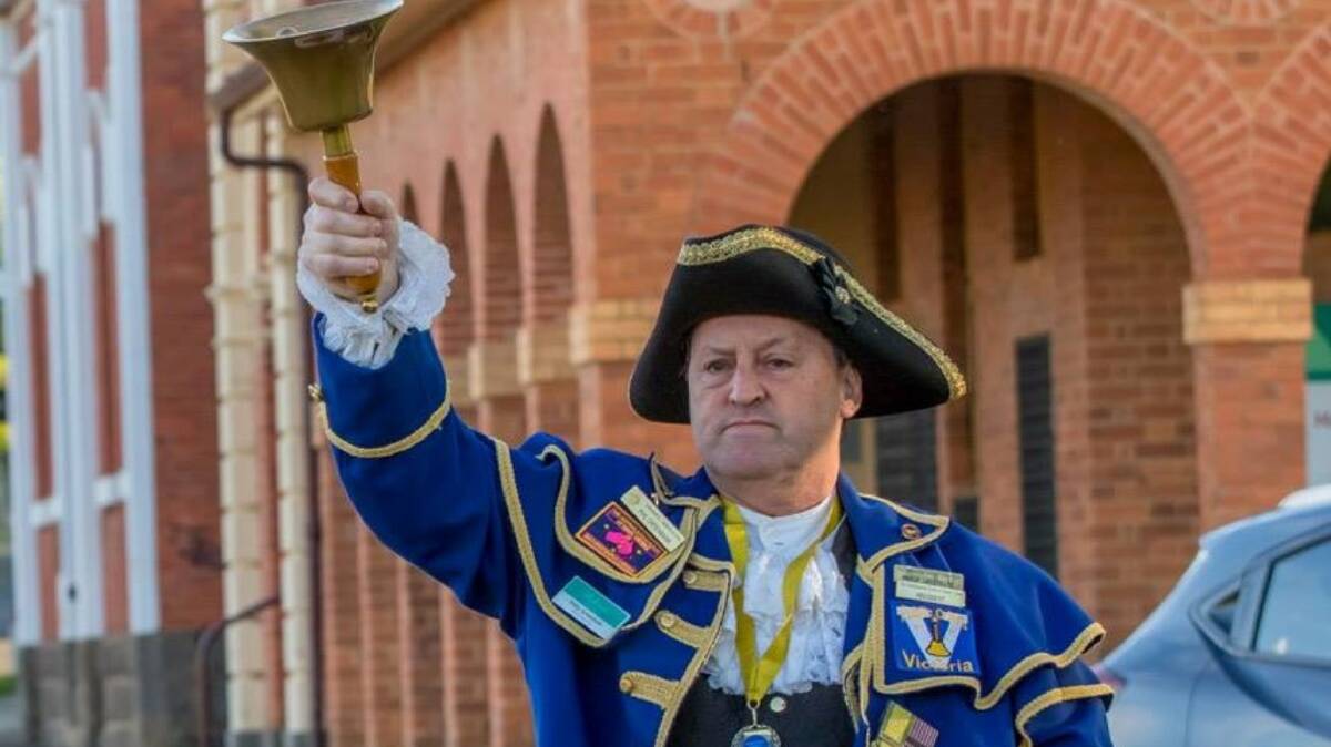 KEY MESSAGE: Hepburn Shire town crier Philip Greenbank is preparing to sound out a special proclamation outside Daylesford Town Hall on Thursday to herald in Queen Elizabeth II's platinum jubilee.